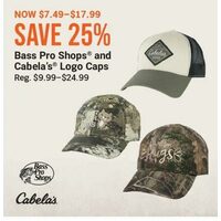 Bass Pro Shops And Cabela's Logo Caps 