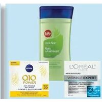Nivea Q10, L'oreal Wrinkle Expert Facial Moisturizers Or Life Brand Skin Care Products