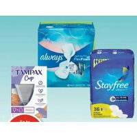 Tampax Cup, Always Or Stayfree Pads