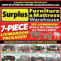 Surplus Furniture - 7-Piece Living Room Packages (Belleville/Oshawa/Peterborough - ON) Flyer
