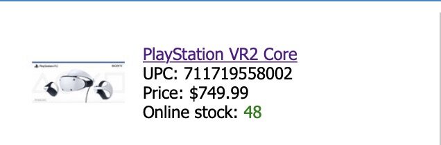 PlayStation VR2 Core