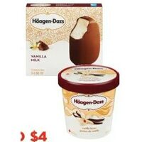Haagen-Dazes Ice Cream or Haagen-Dazs Novelties