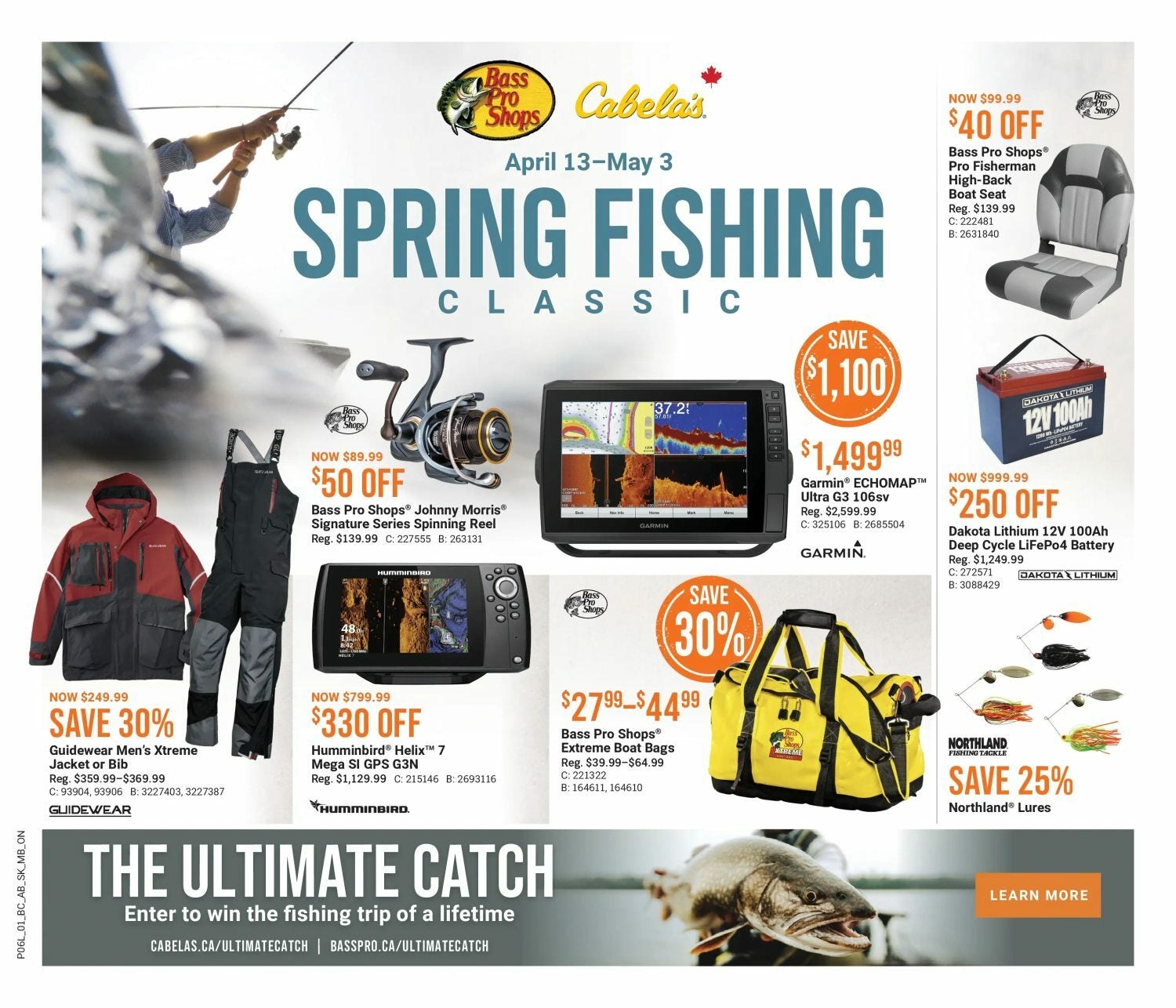 Bass Pro Shops Weekly Flyer - Spring Fishing Classic (ON) - Apr 13 – May 3  