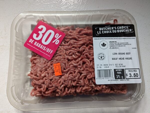 No Frills Lean Ground Beef