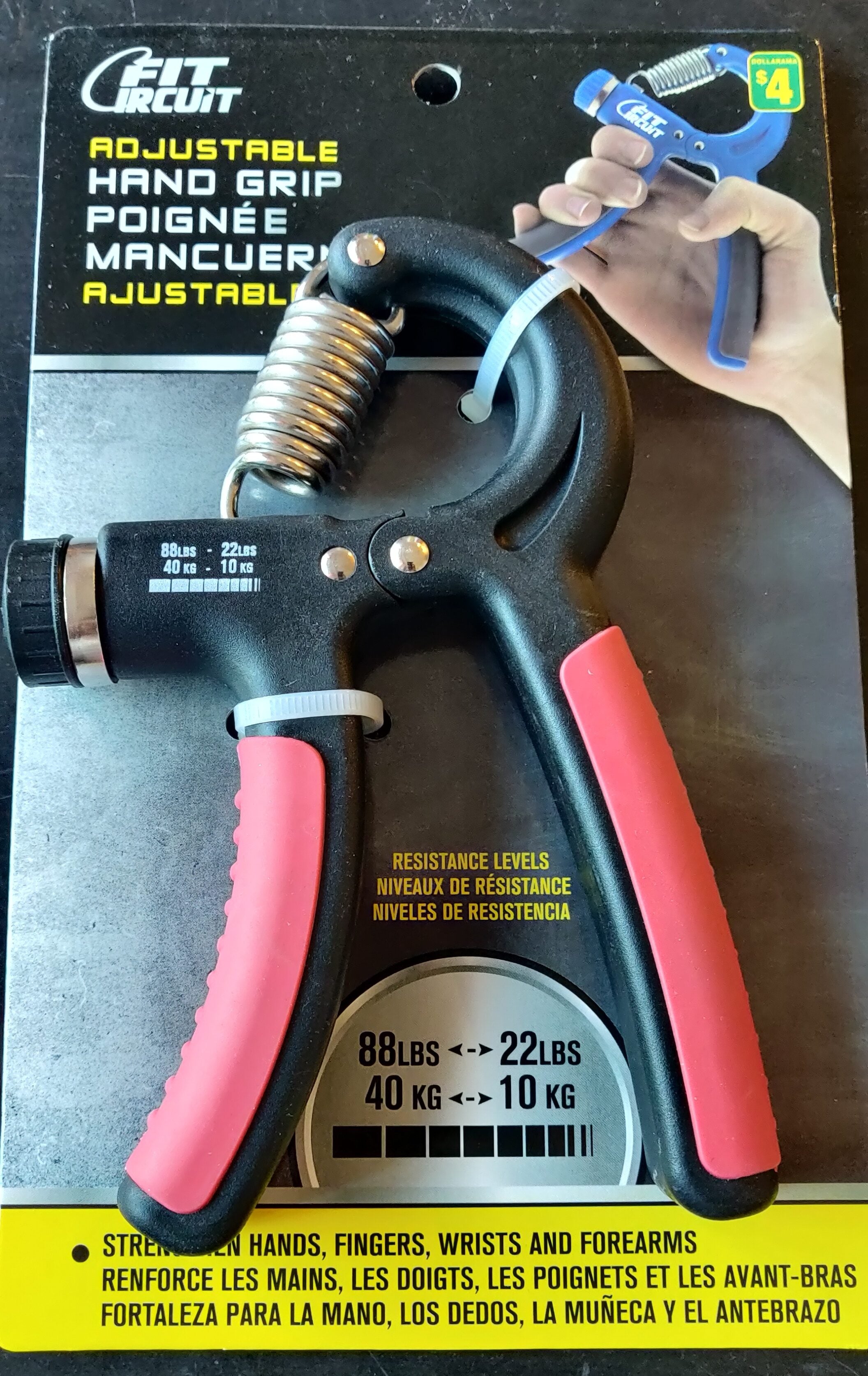 [Dollarama] Hand Grip adjustable resistance 4 (YMMV) RedFlagDeals