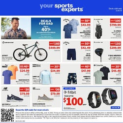 Sports Experts - Deals For Dad Flyer
