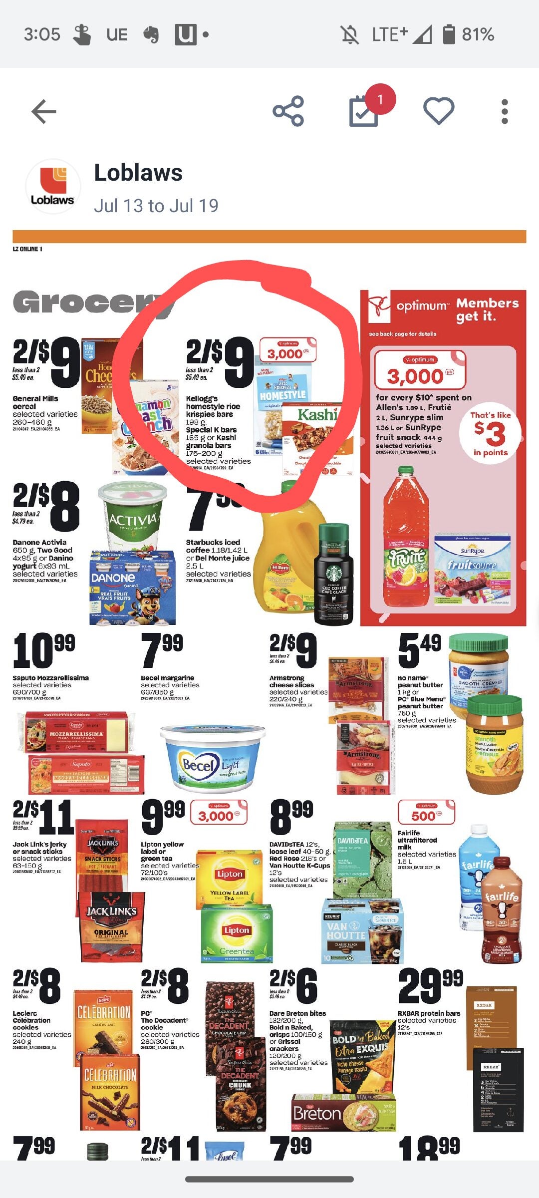 [Loblaws] Free Kellogg's Homestyle Rice Krispies or Special K Bars