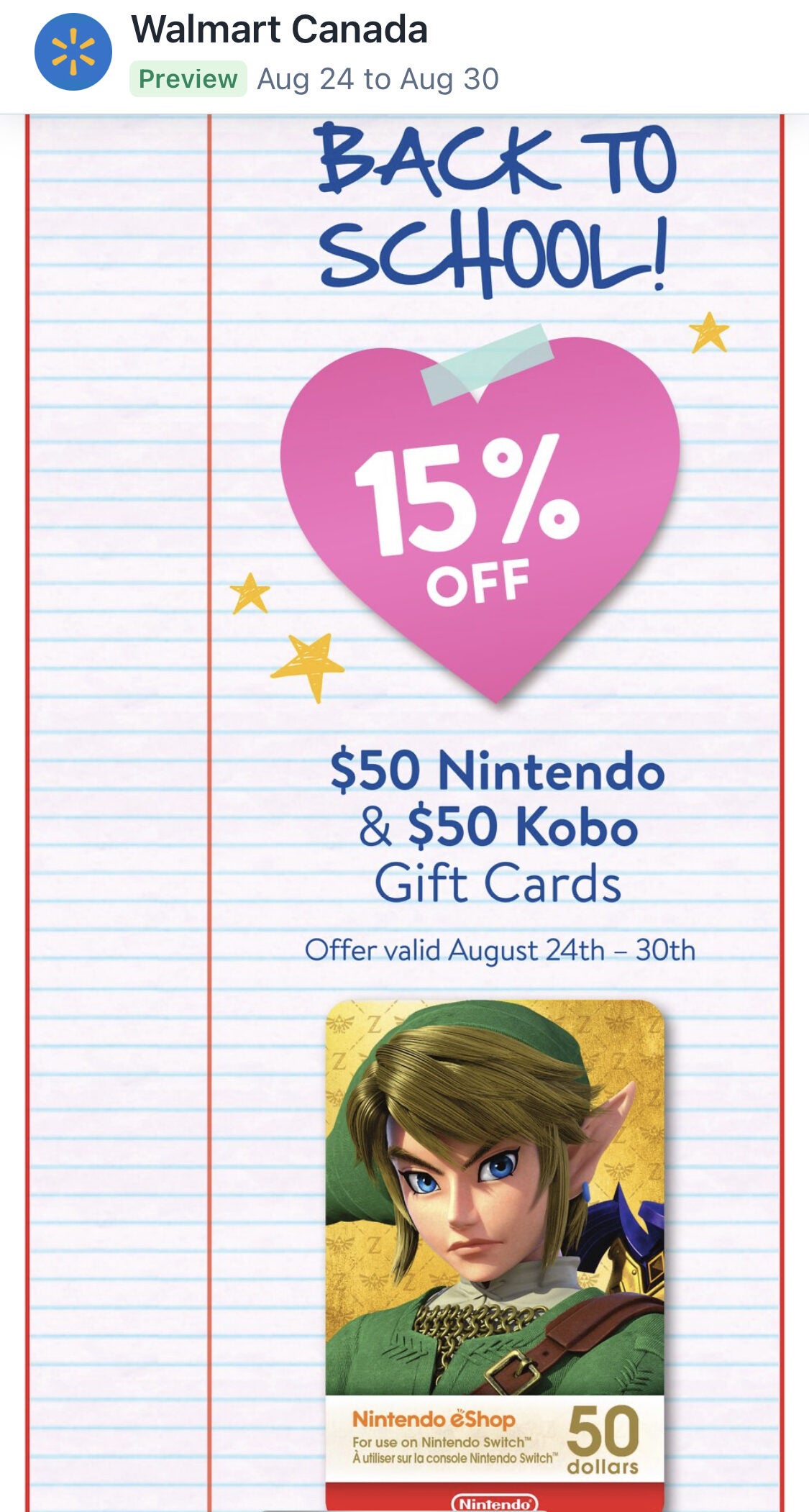 Nintendo switch $50 on sale gift card