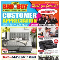 Bad Boy Furniture - Customer Appreciation Event  Flyer