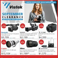 Vistek - September Clearance Sale Flyer