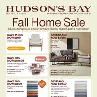 The Bay - Fall Home Sale Flyer
