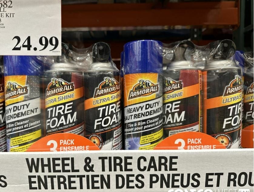 Costco] Armor All wheel and Tire Shine Kit 3 pack -4.97$ (reg
