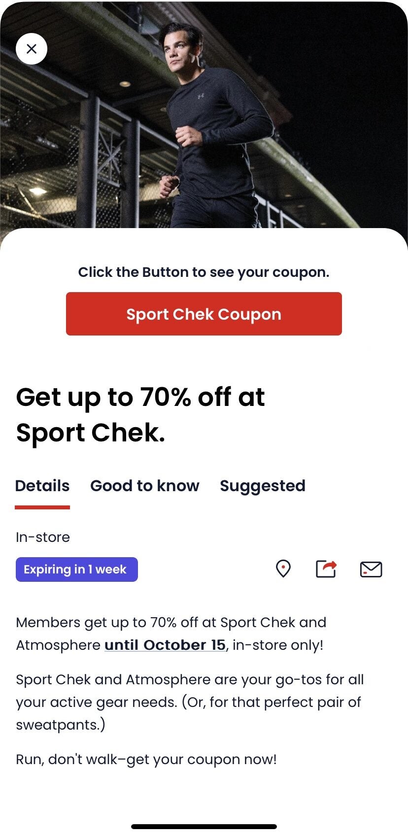 Sport Chek] Exclusive VIP Pricing Up to 70% Oct 5-15 (Virgin Plus