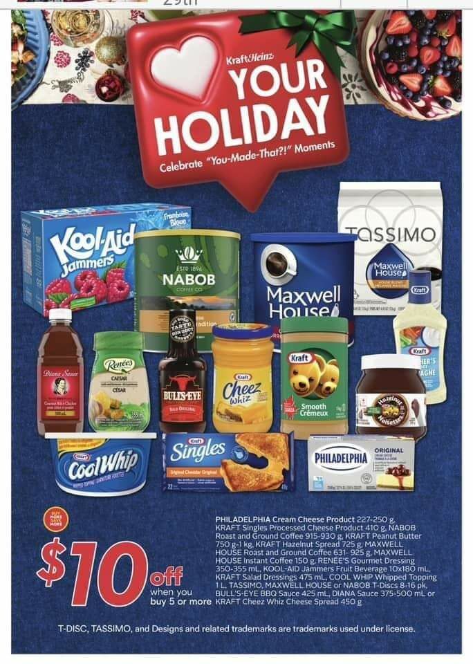 [Sobeys] [Safeway] Kraft Peanut Butter 750g1kg 3.77 or Philadelphia