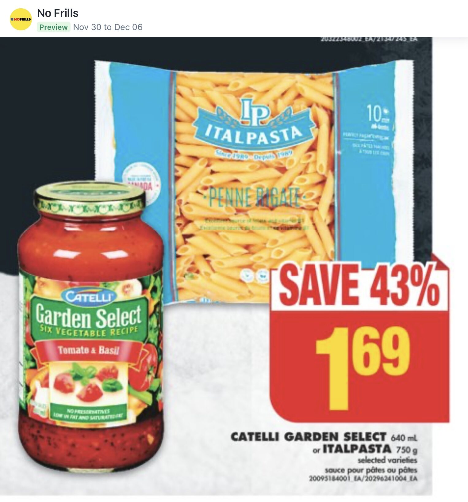 [No Frills] 10 LB Potatoes 1.77 / Jamieson Vitamins C or D 4.99