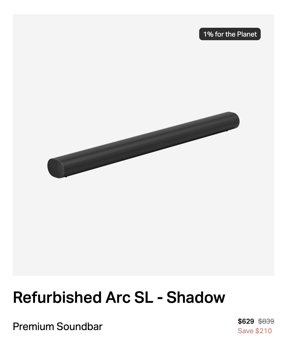 Arc SL: The Premium Soundbar (Refurbished)