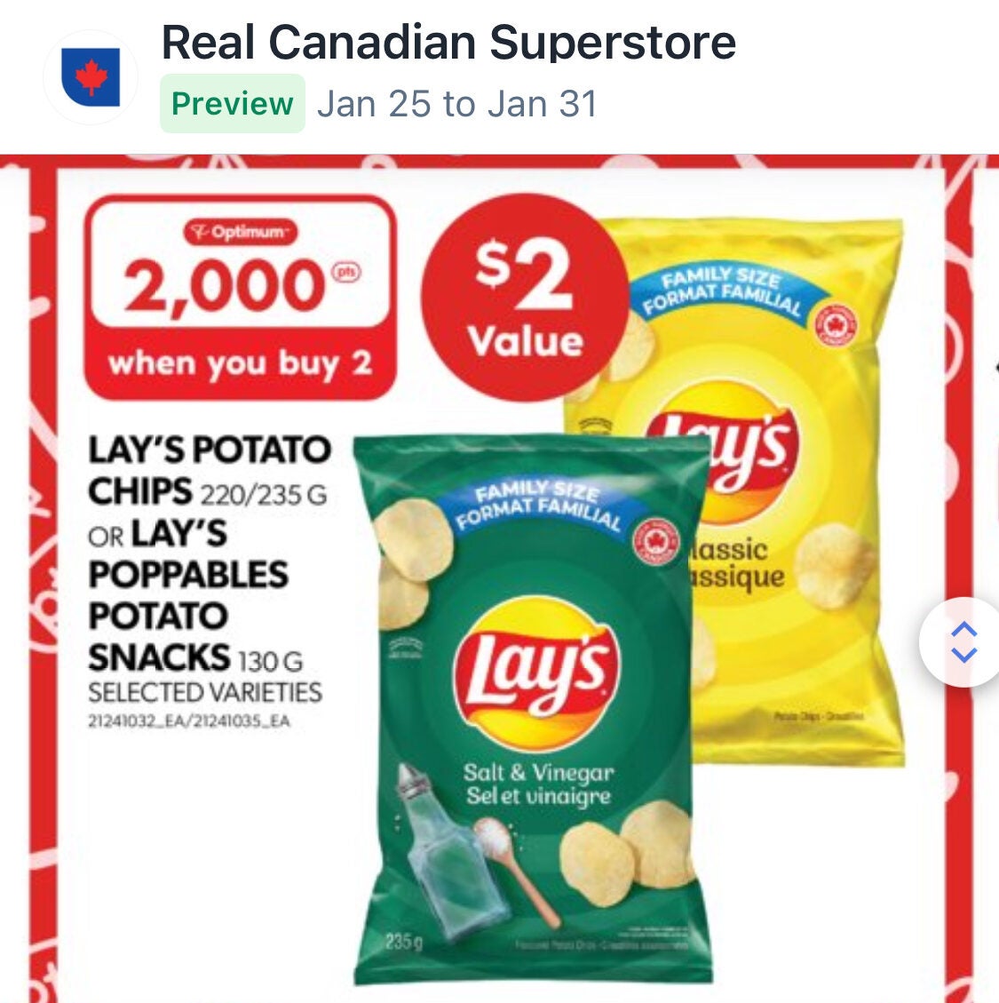 [Real Canadian Superstore] Betcha Can’t Eat Just One? Get 2K PCO Points