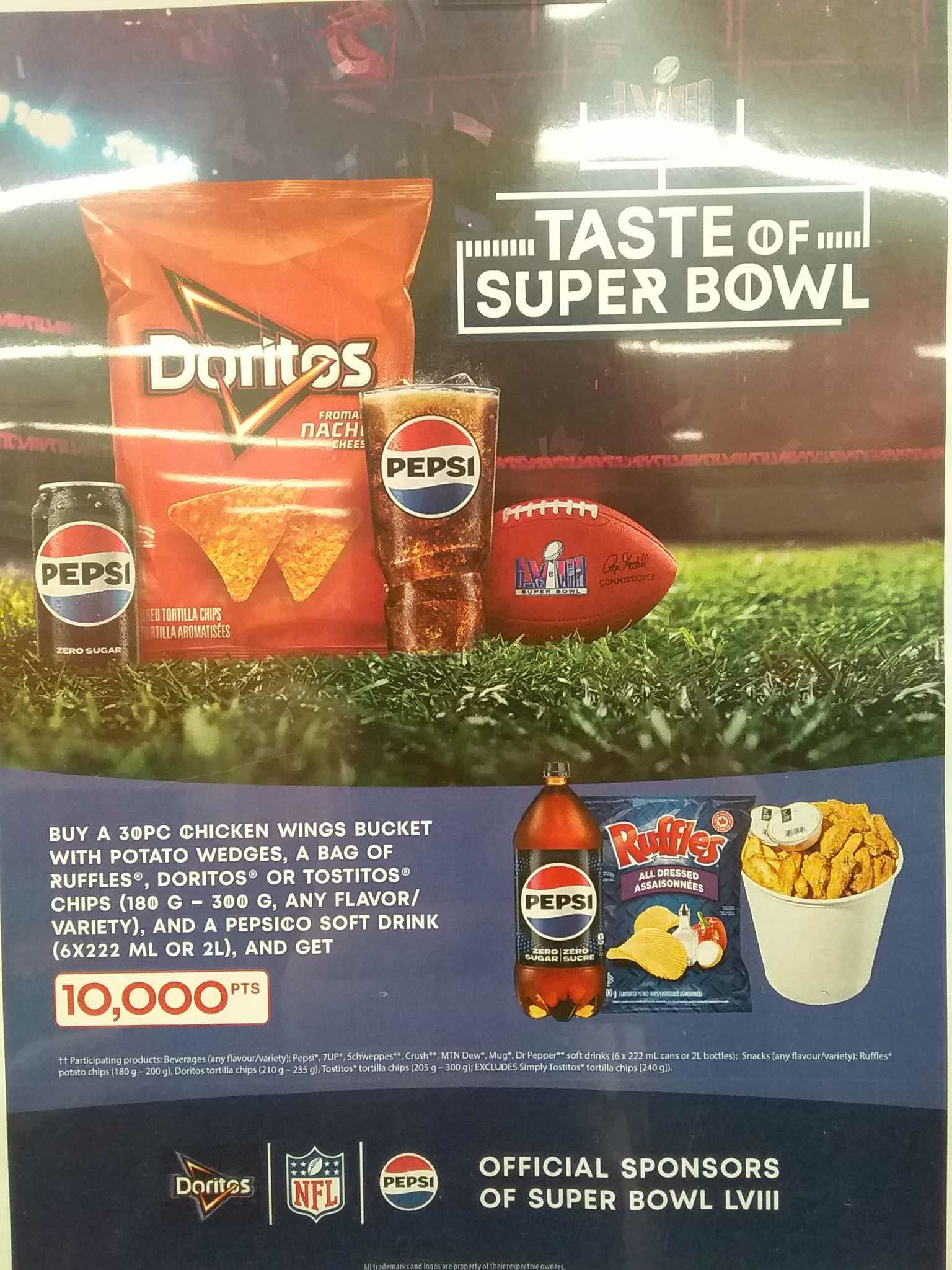 Loblaws] $36.69 for 30 Wings, Wedges, Doritos and 2L Pepsi Bottle
