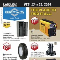 Princess Auto - 2 Week Sale - The Place To Find It All Flyer