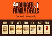 Family week app deals Feb 19 BOGO Mama burger (more daily specials until Sun Feb 25)