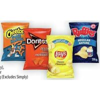 Cheetos, Doritos Tortilla Chips, Lay's Chips or Ruffles Chips 