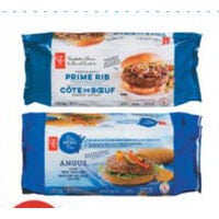 PC Prime Rib or Blue Menu Angus Beef Burgers