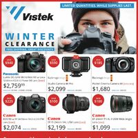 Vistek - Winter Clearance Event Flyer