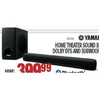 Yamaha Home Theater Sound Bar Dolby DTS and Subwoofer