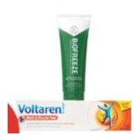 Thermacare Heatwraps, Voltaren Emulgel or Biofreeze Topical Pain Relief Products