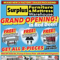 Surplus Furniture - Red Deer - Grand Opening Deals (AB) Flyer