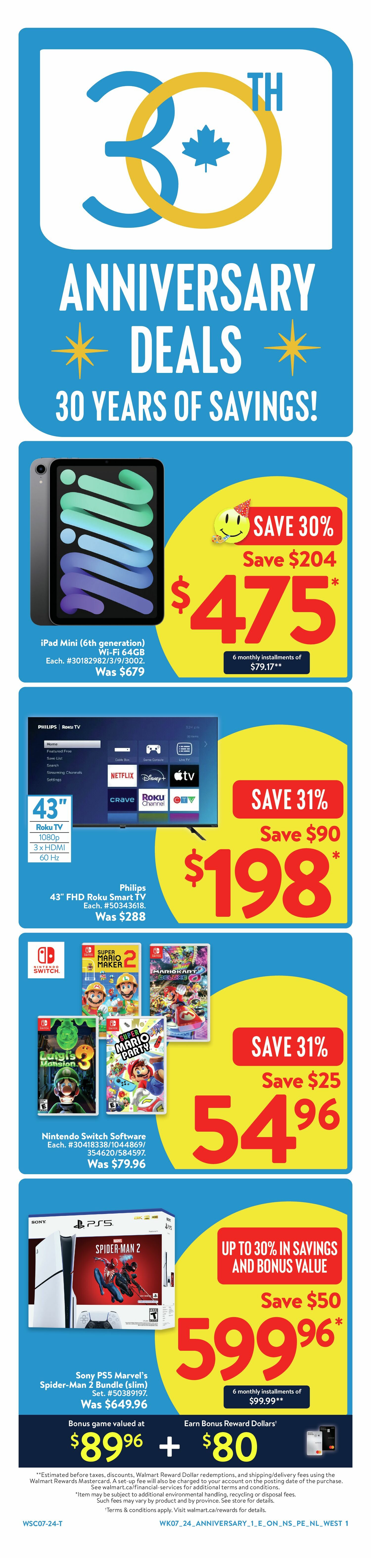 Walmart Weekly Flyer - Weekly Savings - Celebrate Rollbacks (BC