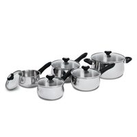 Lagostina 10-Pc Ticino Stainless Steel Cookware Set