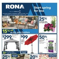 Rona - Weekly Deals - Start Spring For Less (Quebec City Area/QC) Flyer