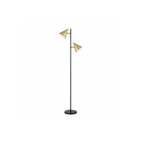 Union & Scale MidMod 60.6" Metal Floor Lamp with Cone Shades