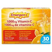 $10.37 Emergen-C® Super Orange (30 Count), 1000mg Vitamin C / Electrolytes / B Vitamins Mineral Supplement
