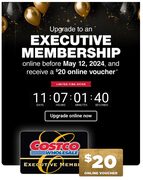 Upgrade to Executive Membership and receive $20 bonus