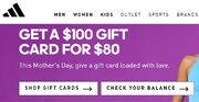 Get a $100 GIFT CARD for $80