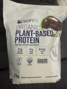 Leanfit Organic Plant Based Protein - Chocolate 2kg bag. $14.99