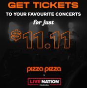 Pizza Pizza Toronto $11.11 + fees Concert Tickets 2024