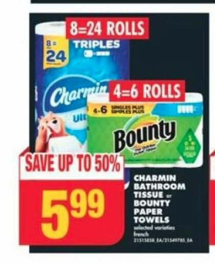 [no Frills] $8.56 (tax Included) For 2 Packs Of Charmin 8 Triple Toilet 