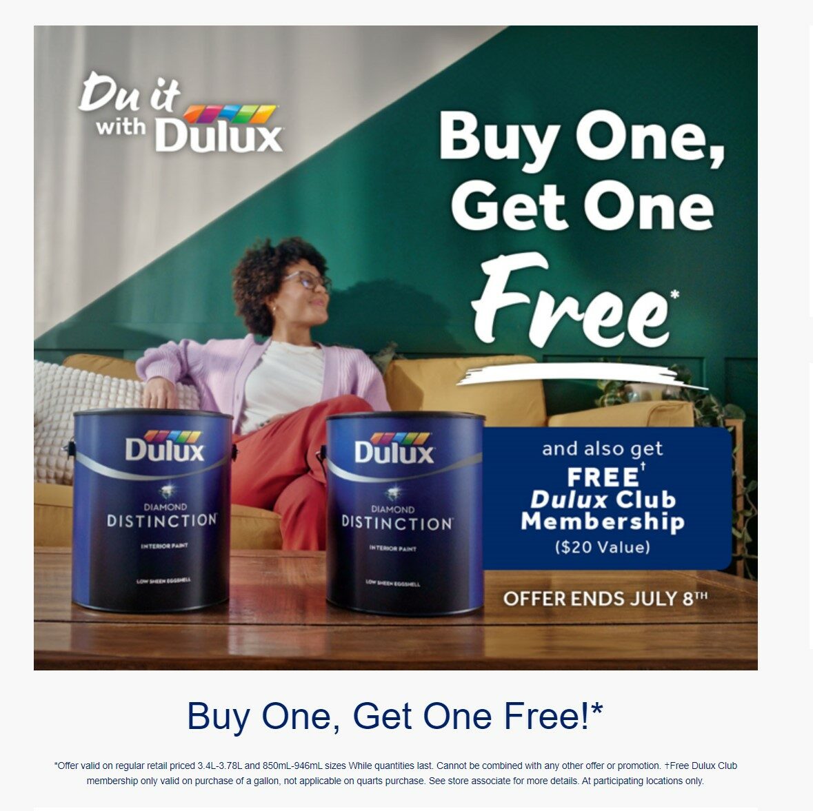 [Dulux Paints] Dulux Paints BOGO and also get FREE Dulux Club