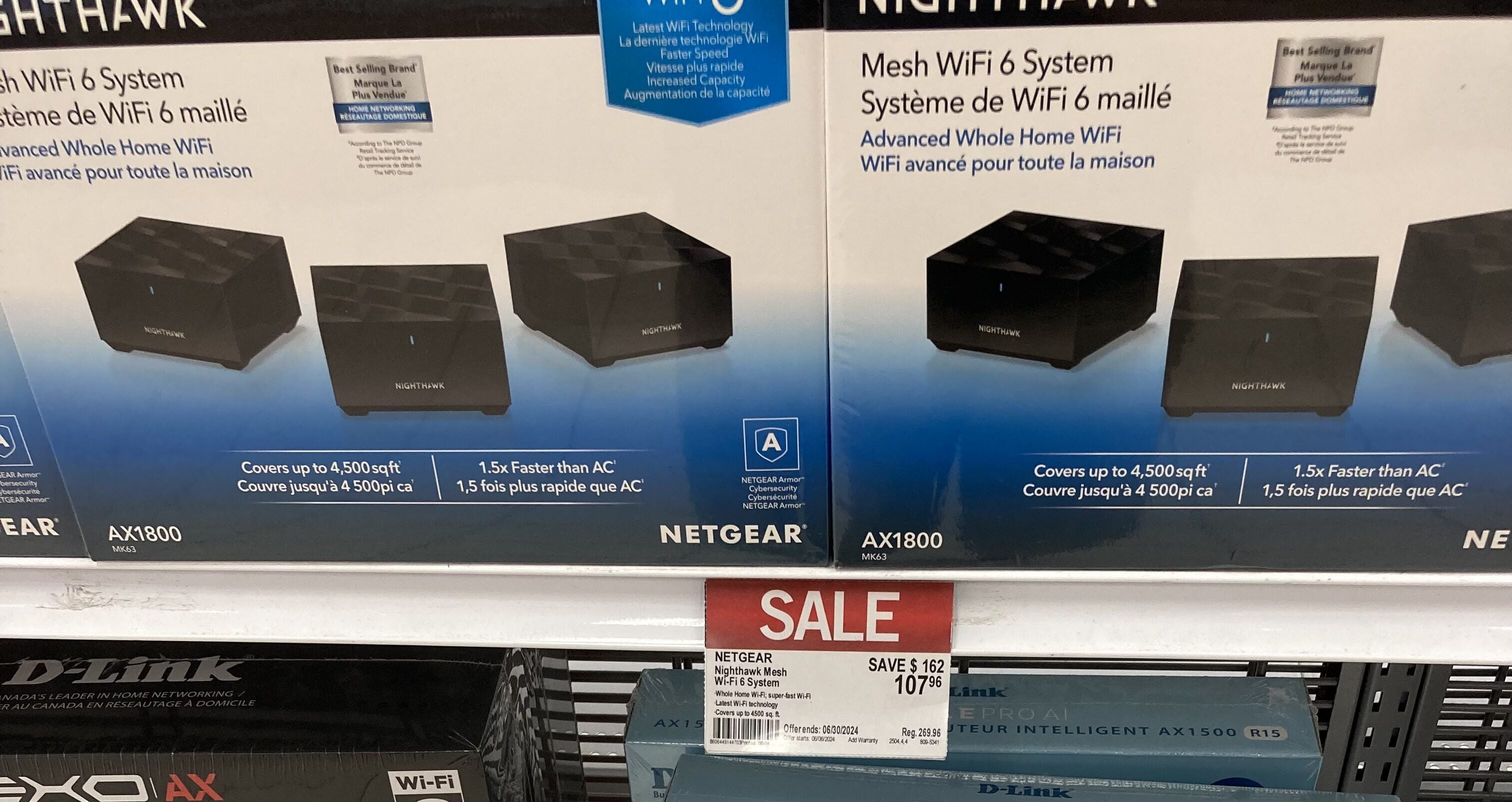 NETGEAR NIGHTHAWK AX1800 MK63 メッシュWiFi6 Netgear Nighthawk WiFi