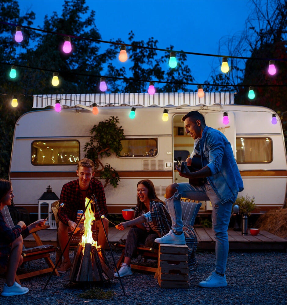 Govee] Govee Smart Outdoor String Lights H7021, RGBIC Warm White 96ft (2  Ropes of 48ft) LED Bulbs, WiFi Patio Lights $88 - RedFlagDeals.com Forums
