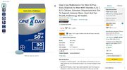 One A Day Multivitamin For Men 50+ (90 count) (S&S + 25% off coupon) = $7.15 A bottle.