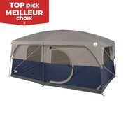 Coleman Hampton 3-Season, 9-Person, 2-Room Camping Cabin Tent (plus check your offers for multipliers + spend and get)