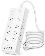 Hanycony Power Bar w/ 16 AC Outlets, 4 USB, 5ft cord, 900J, RoHS, ETL @ $18.99 (coupon)