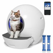 Nafcefi Self Cleaning Litter Box with 2 Packs Cat Litter, App Control, Odor Isolation and Safety System for Cats $398.99