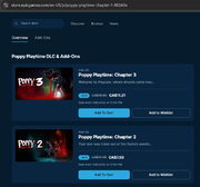 Both of Poppy Playtime's Chapter 2 and Chapter 3 (paid DLCs) can be claimed for FREE (Cart/price error)