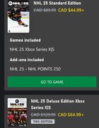 NHL 25 50% Off Xbox Only