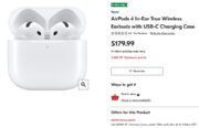 Warm, 60,000 bonus points for AirPods 4 with USB-C Charging Case, in-store only